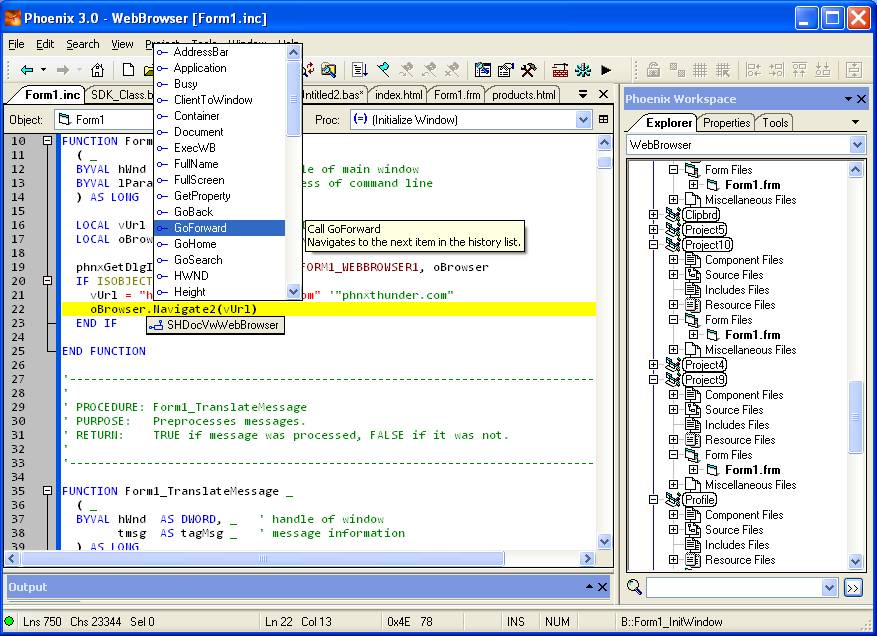 IntelliSense for ActiveX control